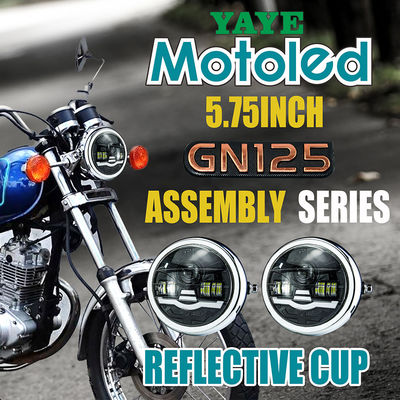 5.75 Inch Motorcycle Headlight Assembly with 6500K Color Temperature and Aviation Aluminum Parts for Long Lifespan