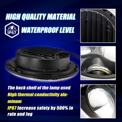 7 Inch Motorcycle LED Headlight 6500LM 6500K for Harley Davidson with Aviation Aluminum Housing