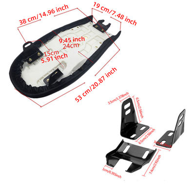 Motorcycle Cafe Motorcycle Seat Vintage Replacement Hump Saddle Seat Bag Suitable Hump Cushion for Yamaha Kawasaki Honda Cg125