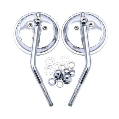 Long Pole Rearview Mirror Motorcycle Universal Retrofit Retro Round Mirror Motorcycle Rearview Mirror