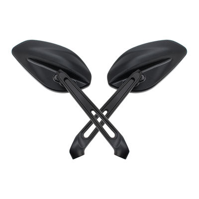 Wide Angle Mirror Large Mirror Motorcycle Rearview Mirror 10mm/8mm Hollow-Out Design Motorcycle Universal Accessories