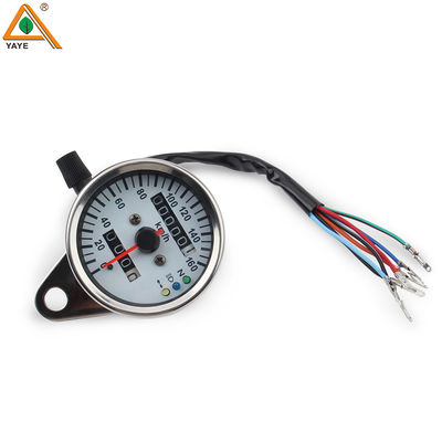 Motorcycle Speedometer Cafe Racer Modified Tachometer Fuel Gauge12V LED Indicator  Instrument for CG125 AX100 BAJAJ100GN125