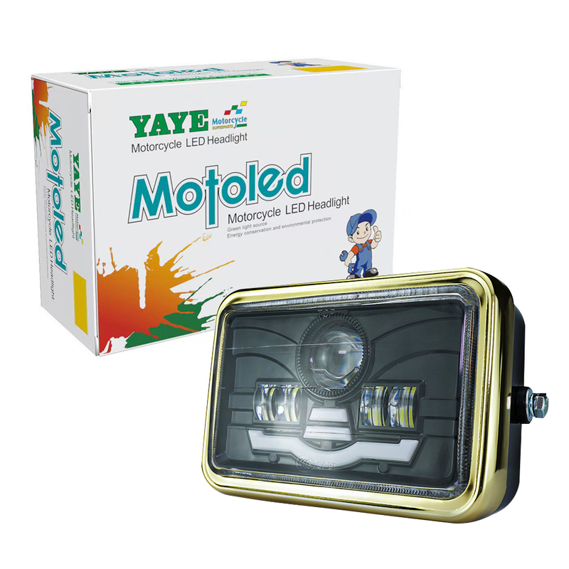 6 4 Inch Motorcycle Headlight Assembly with 6500K LED Projector Lens and Aviation Aluminum Parts for High Durability