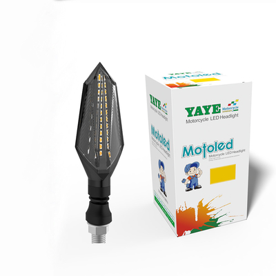 6500k Işık Sıcağı YAYE ABS PC Su Lambası DC12V Motosiklet LED Dönüş Sinyalı İzleyici Işık