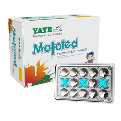 CG125 125cc Motosiklet LED Far DC12V DRL Beyaz Mavi